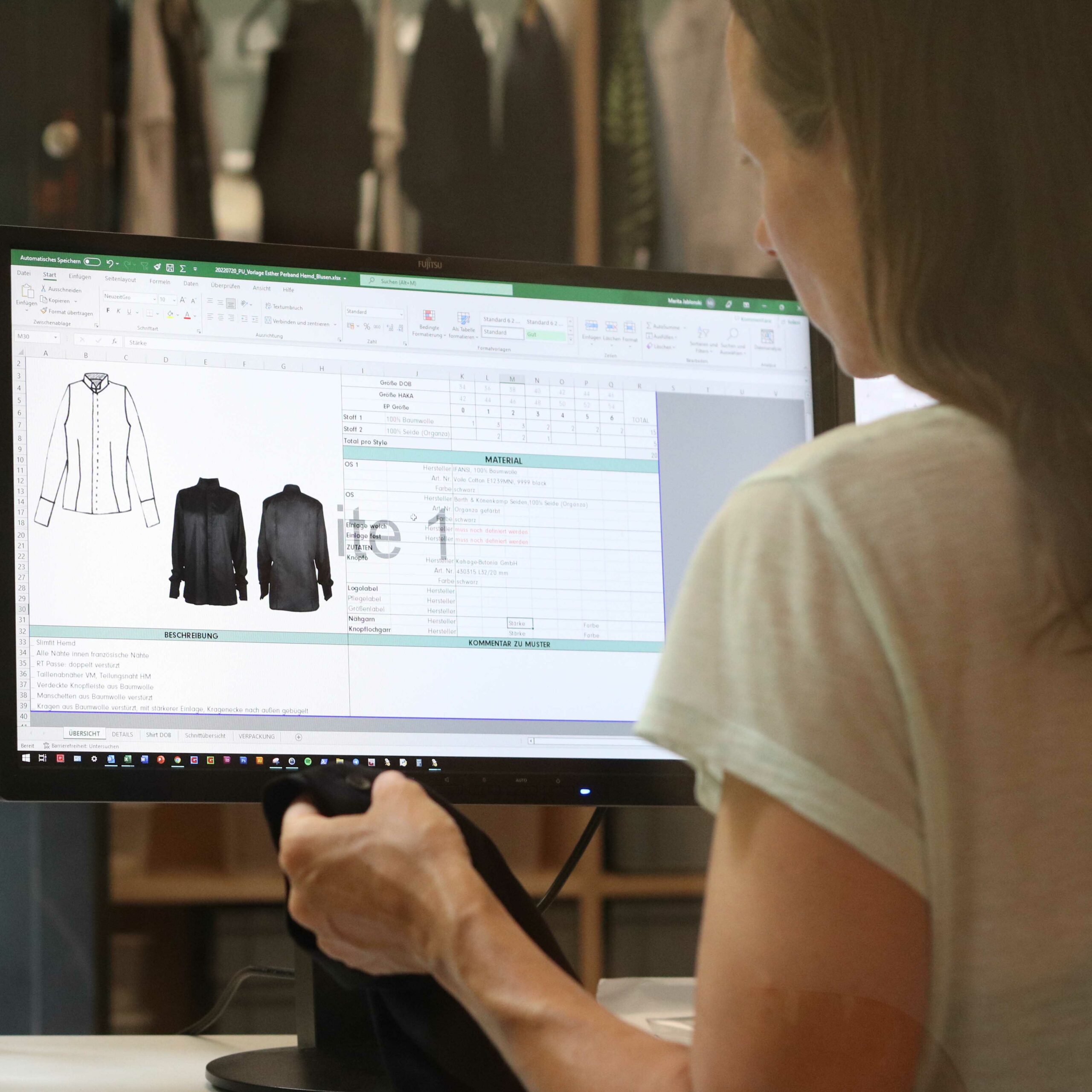 Tech Pack Textilproduktion Bekleidungsproduktion Produktionsagentur Bekleidung Textilien Mode Modeproduktion Bekleidungstechnik